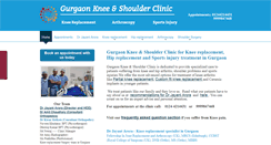 Desktop Screenshot of gurgaonkneeandshoulderclinic.com